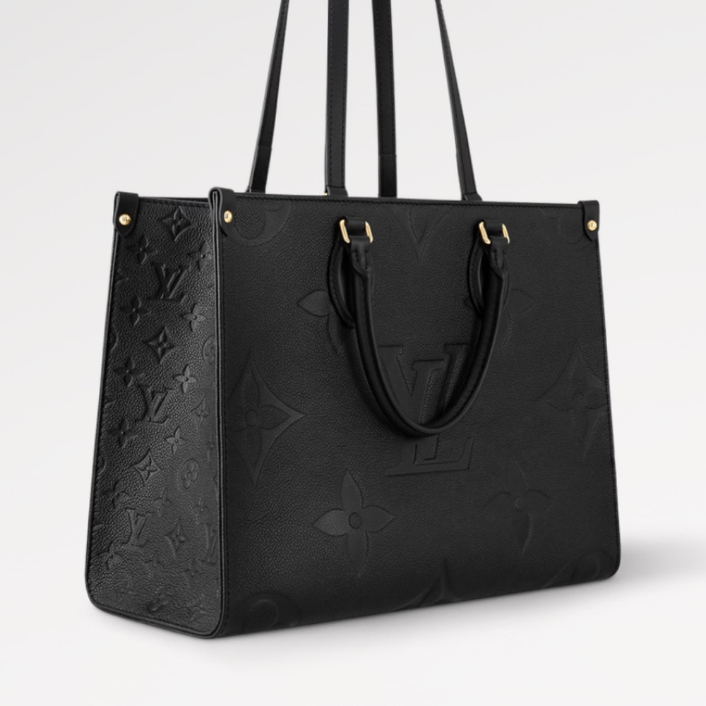 Louis Vuitton On The Go MM Handbag Noir Black